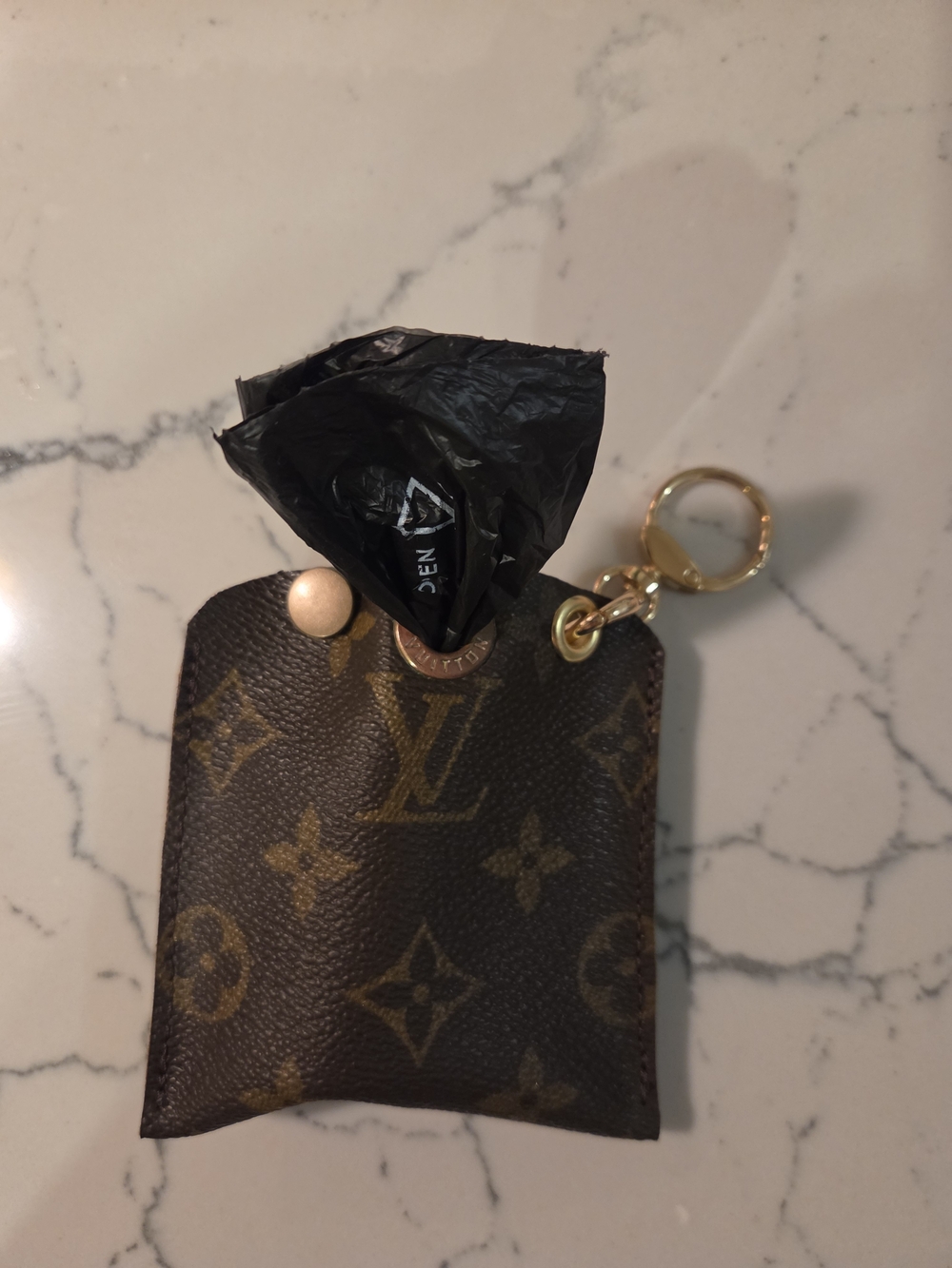 Lv Dog Bag Poop Holder Keychain